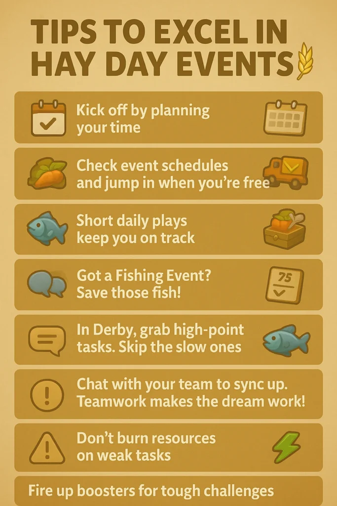 Hay Day Events - Best way to earn extra coins, diamonds and XP 3 Tips-to-excel-in-hay-day-events