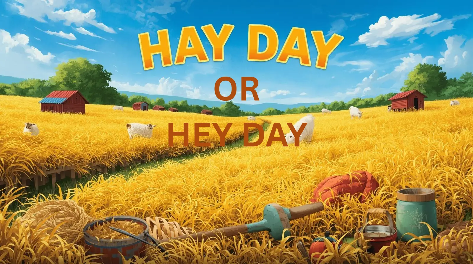 Confused about Hey Day or Hay Day? Learn the difference between the English word “heyday” and Supercell’s farming game “Hay Day.